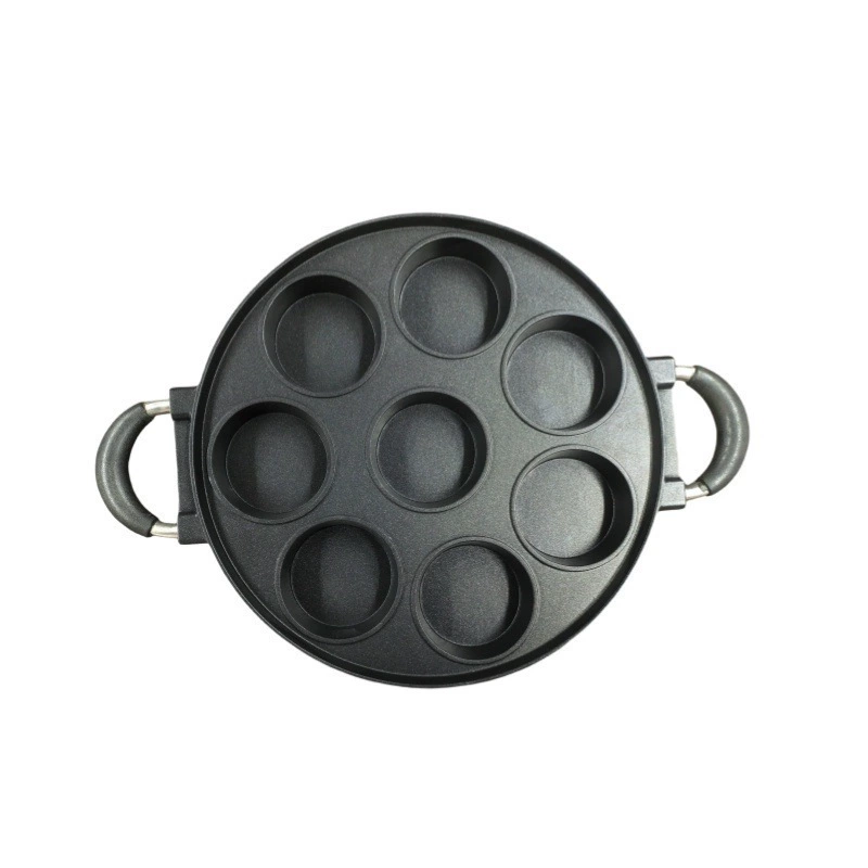 New octopus balls fried egg cooker without coating egg dumpling pot household non -stick pot to deepen egg burger aluminum mold