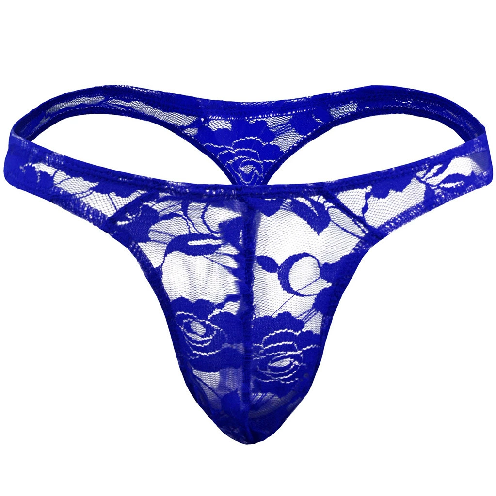Floral Lace Sexy Thong Underwear with Sheer Mesh, Comfortable Fit, Available in Many Colors For Women