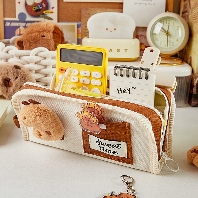 Caja de lápices de dibujos animados Reino Panda caja de lápices de gran capacidad 2024 Nueva Chica caja de papelería de alta apariencia papelería de almacenamiento