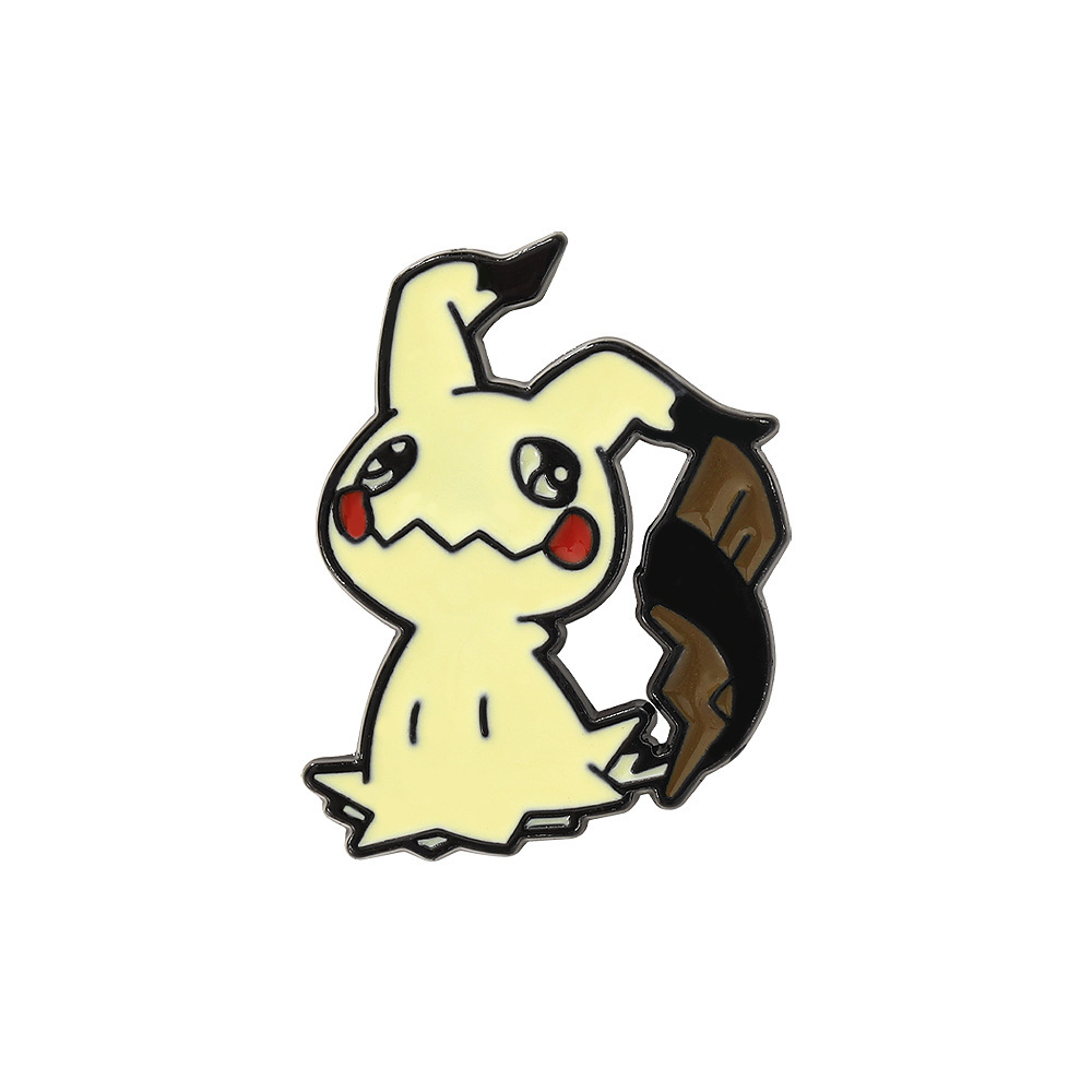 Broche de dibujos animados creativo europeo y americano divertido emoji de parodia de Halloween insignia de Pokémon