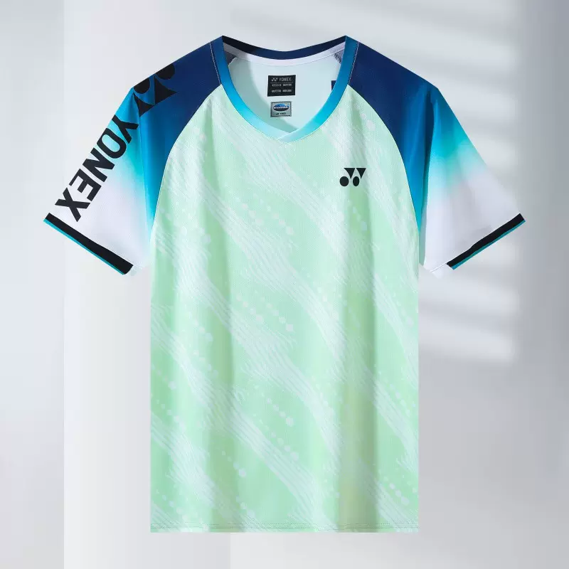 2025新款YY羽毛球服大赛服短袖男女款速干透气训练服大赛服