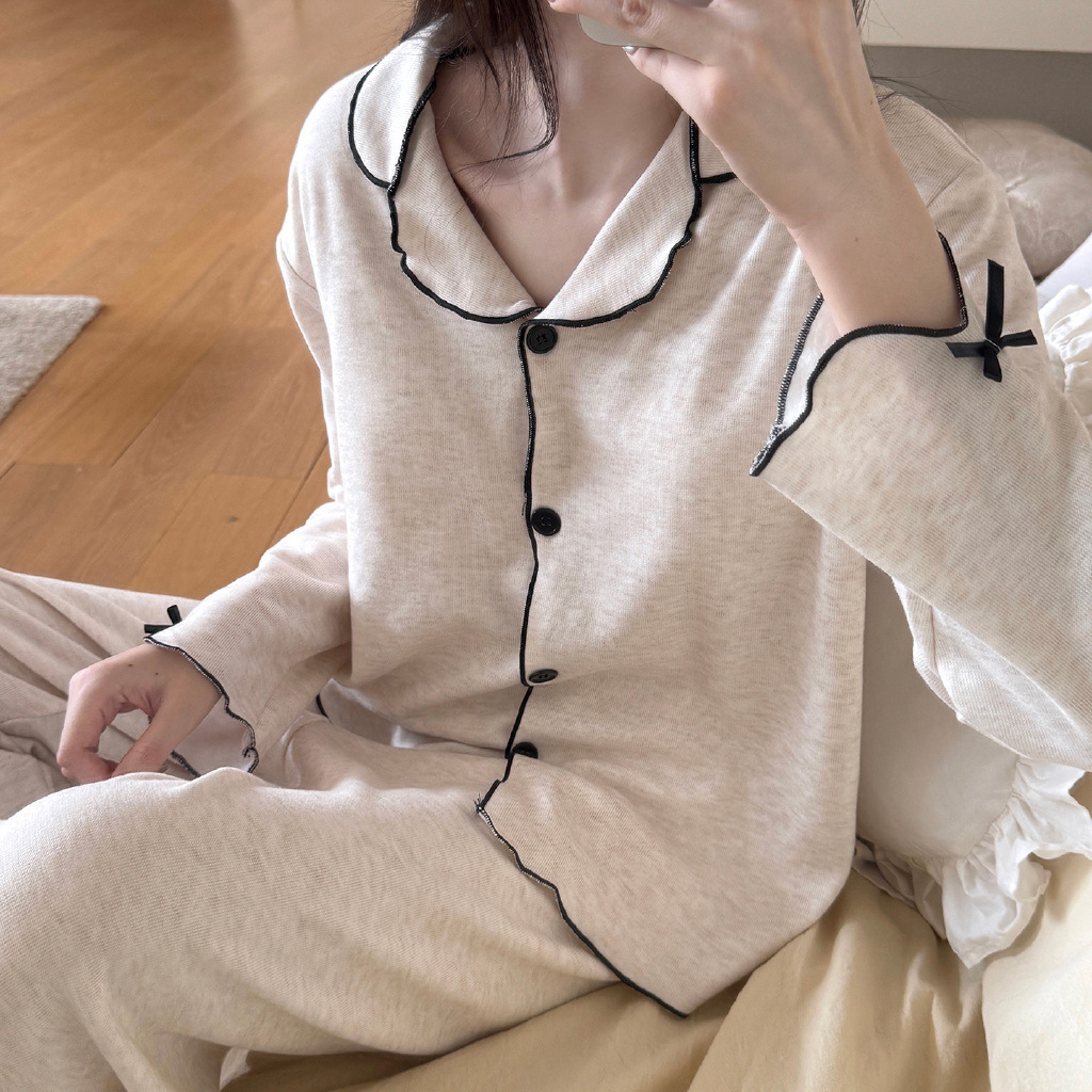 Pijama de mujer de franela y coralina, conjunto cálido y suave para otoño e invierno, moda femenina, venta directa de fábrica