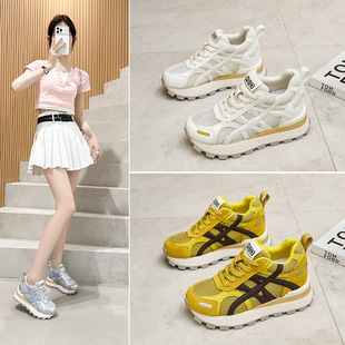Inner Height Thick Bottom Retro Torre Shoes Women's 2025 New Sandals sneaker Casual Shoes De Training Shoes Forrest Gump Shoes