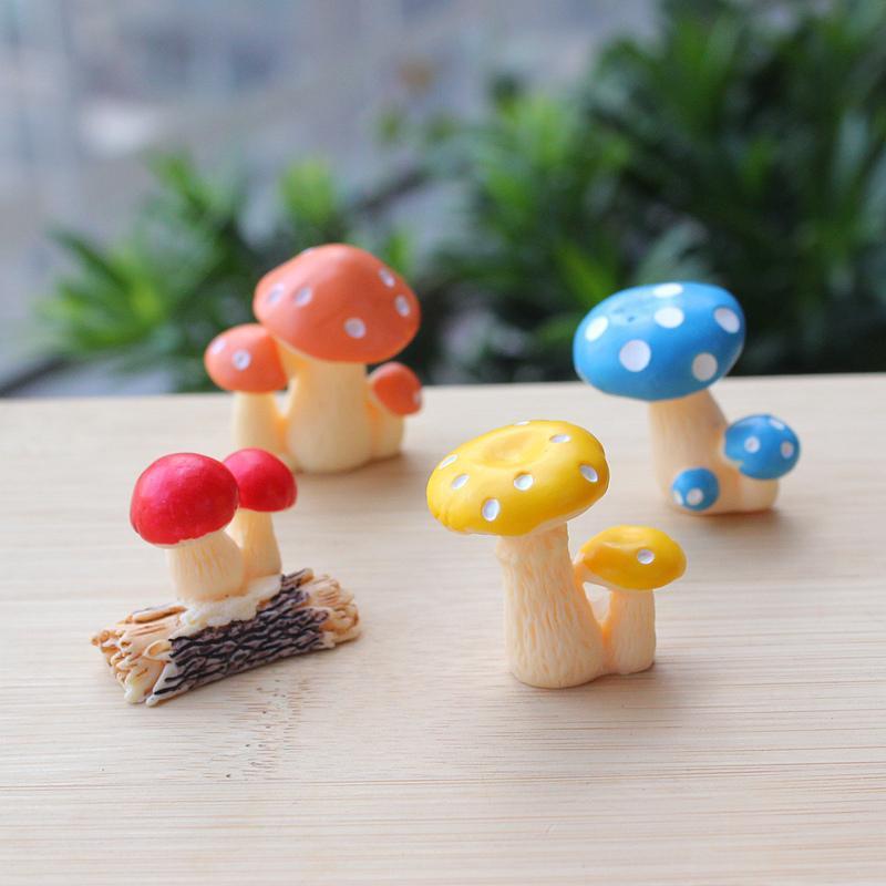 模擬樹脂キノコ、椎茸、えのきモデル装飾品、マイクロランドスケープ水景装飾、49元以上送料無料|undefined