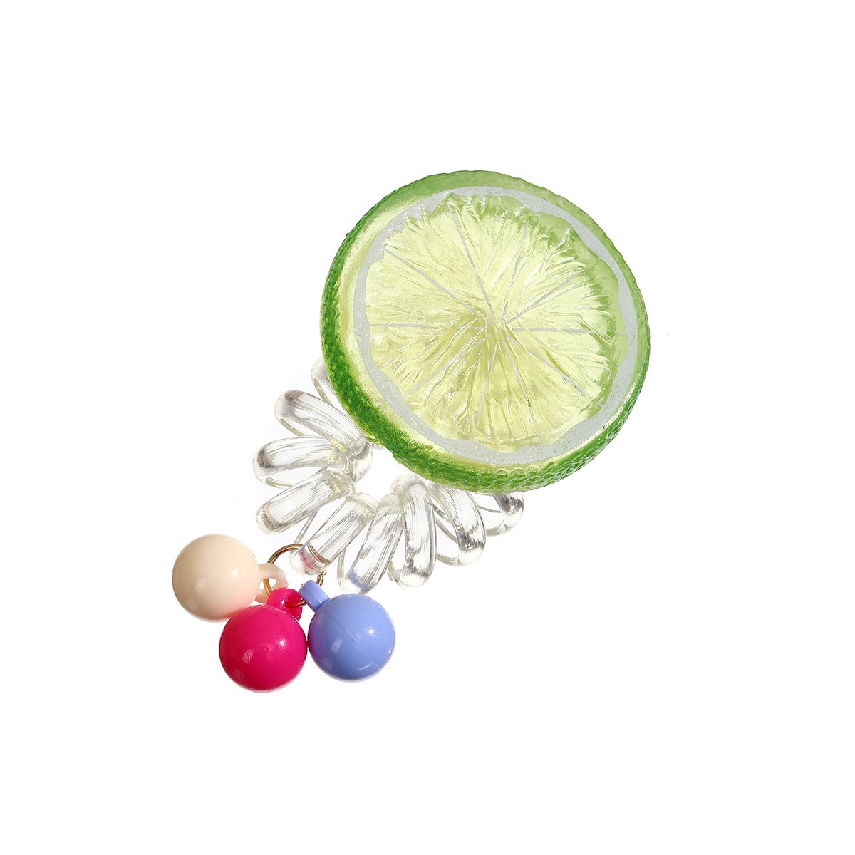 Frutas burbujas campana para niños toques de cabello lindas chicas dulces línea telefónica anillo de cabello correa de goma cola de caballo cuerda de cabeza