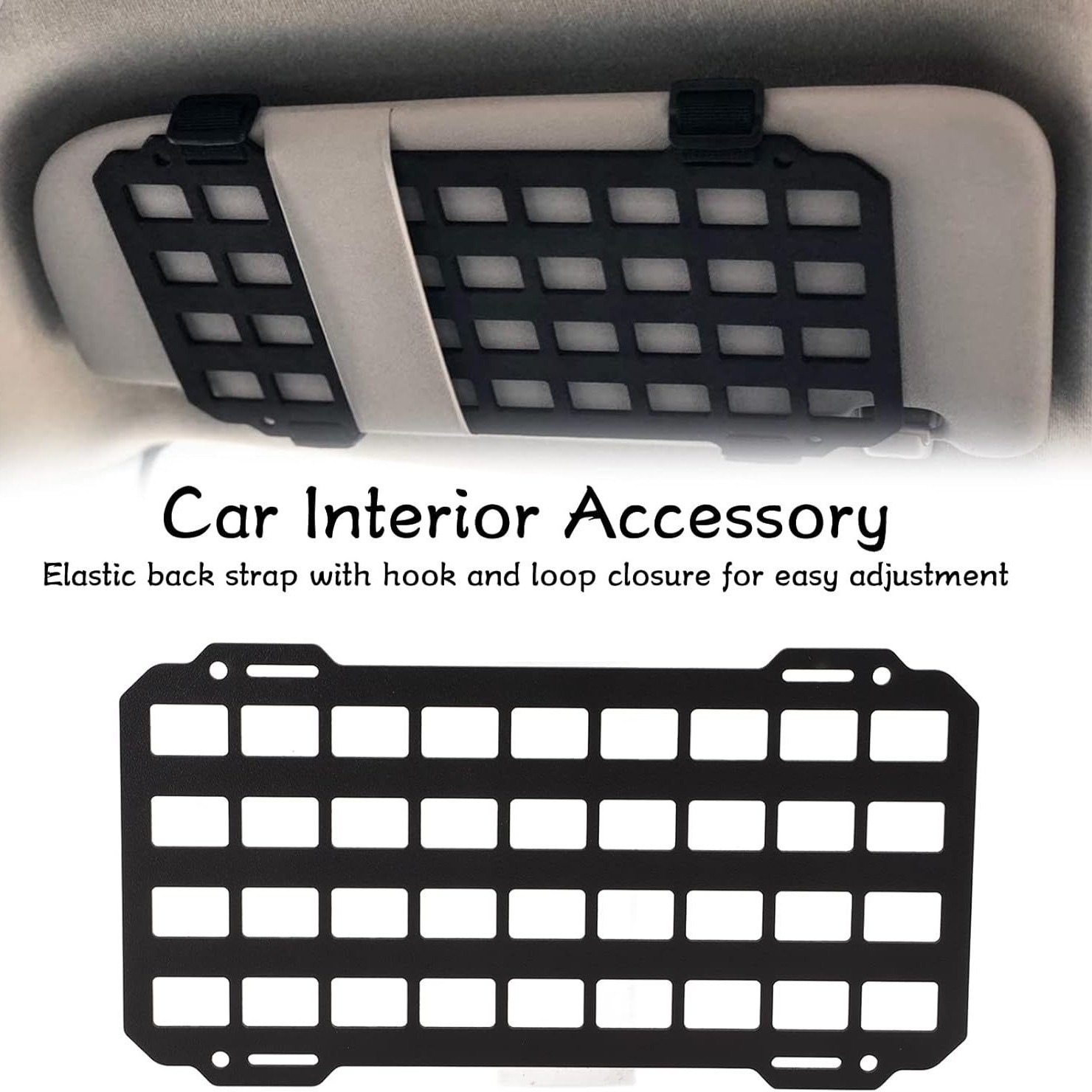 Sun visor storage tactical car hanging board sun visor off-road vehicle multi-function Molle interior modification storage