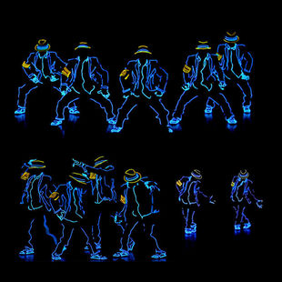 Fluorescent Dance Performance Clothing, Luminous Dance Lighting Dance Clothing, Led Light Luminous Clothing, Stage Laser Performance Delivery