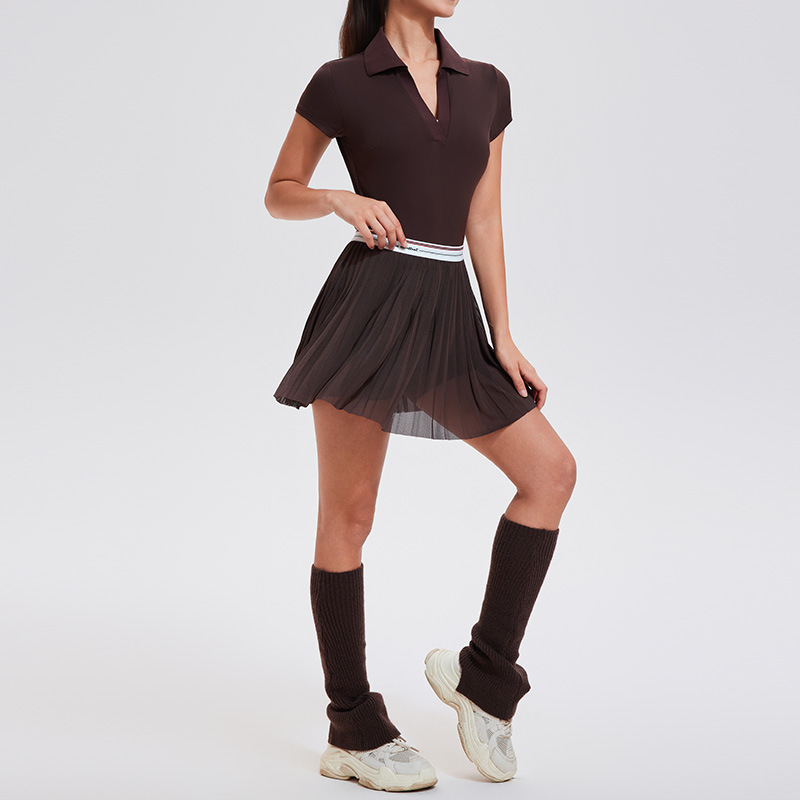 Conjunto Deportivo Caijue para Mujer, Transpirable, de Secado Rápido, para Tenis, Running, Yoga, Bádminton