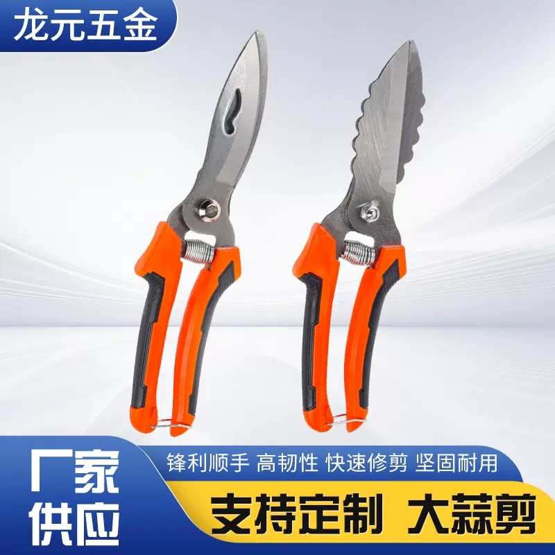 大蒜剪园艺剪刀手动花枝农用园林工具多规格蔬果大蒜洋葱专用剪刀