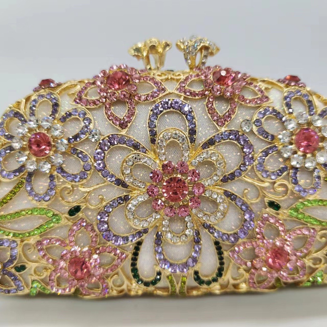 Nuevo bolso de diamantes hueco bolso de banquete europeo bolso de diamantes bolso de mujer bolso de mujer Rhinestone