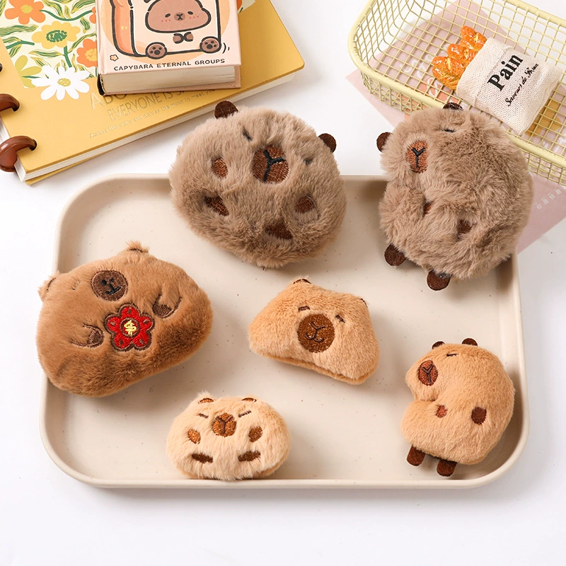Cartoon plush brooch, doll, keychain, cute accessory, pendant