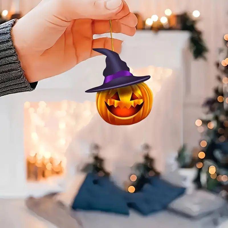 Halloween encantador calabaza colgante de vacaciones acrílico plano transfronterizo nuevo colgante interior colgante de fiesta colgante