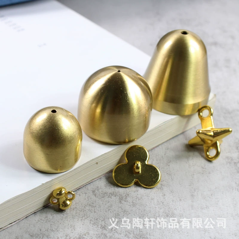 Brass small metal small bell, material with accessories, handmade