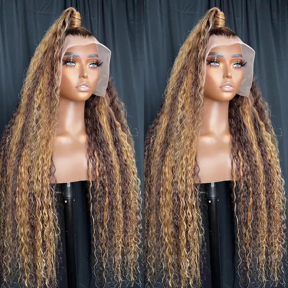 Front Lace Long Curly Wig 1