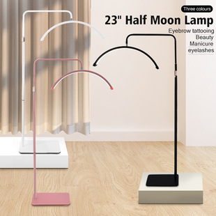 Cross-border nail beauty light U-shaped LED stepless dimming 28 inch tattoo beauty eyelash eye protection landing half moon beauty light