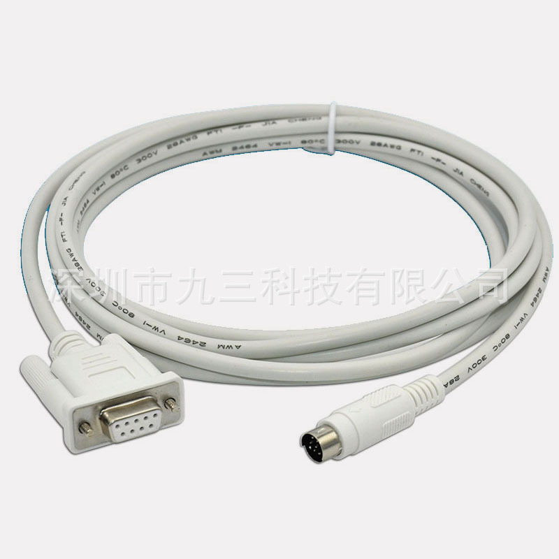 厂家直销昆仑通泰触摸屏到台达plc通讯线 连接线TPC-DVP长度