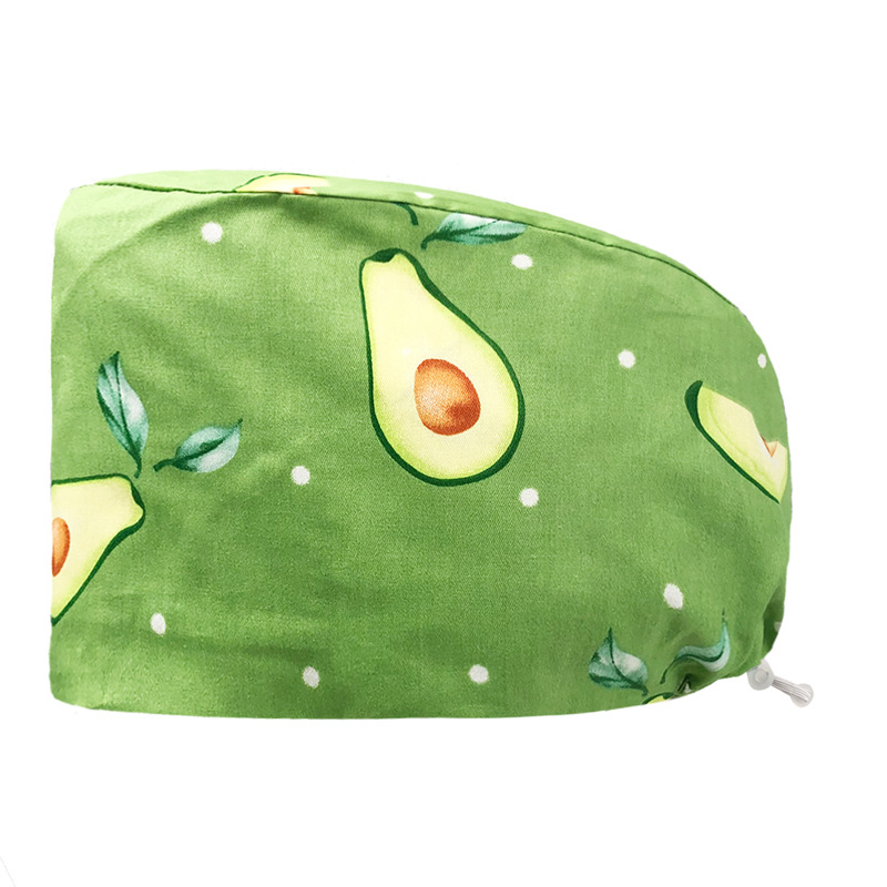 Pareja de dibujos animados lindo impreso puro algodón oral belleza médico tapa de trabajo tapa quirúrgica tapa de la enfermera de la sala de operaciones femenina