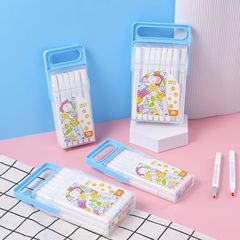 兒童雙頭彩色馬克筆12色24色36色學生繪畫筆套裝無毒可水洗彩筆