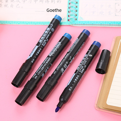 Gel Pen Thickened 700 Speed Dry Oil-Based Marker Large Head Waterproof Logistics Label Pen Black Red Blue Highlighters