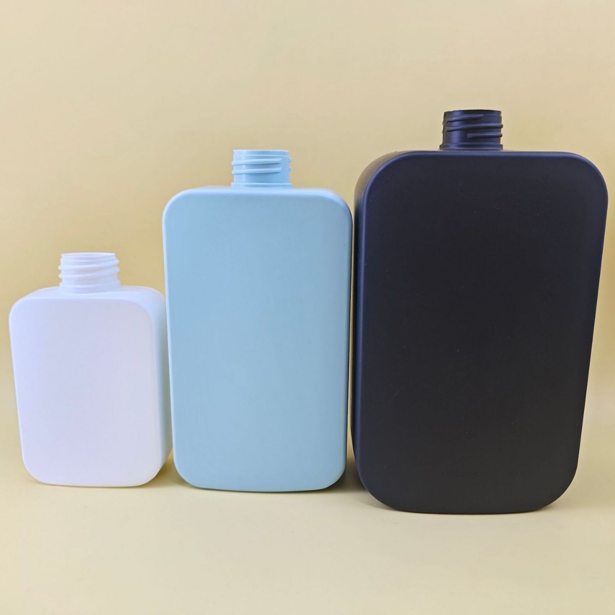 180ml400ml1000mlPE28牙扁方瓶按压泵头瓶乳液瓶洗护瓶身体乳瓶