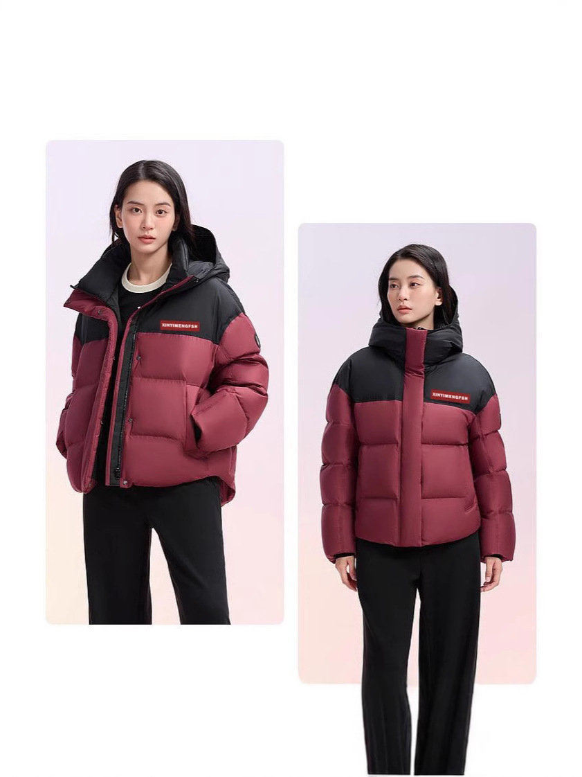 2026 nuevo invierno nuevo suelto nicho de diseño sensación de ropa de pan para mujeres corta con capuzas