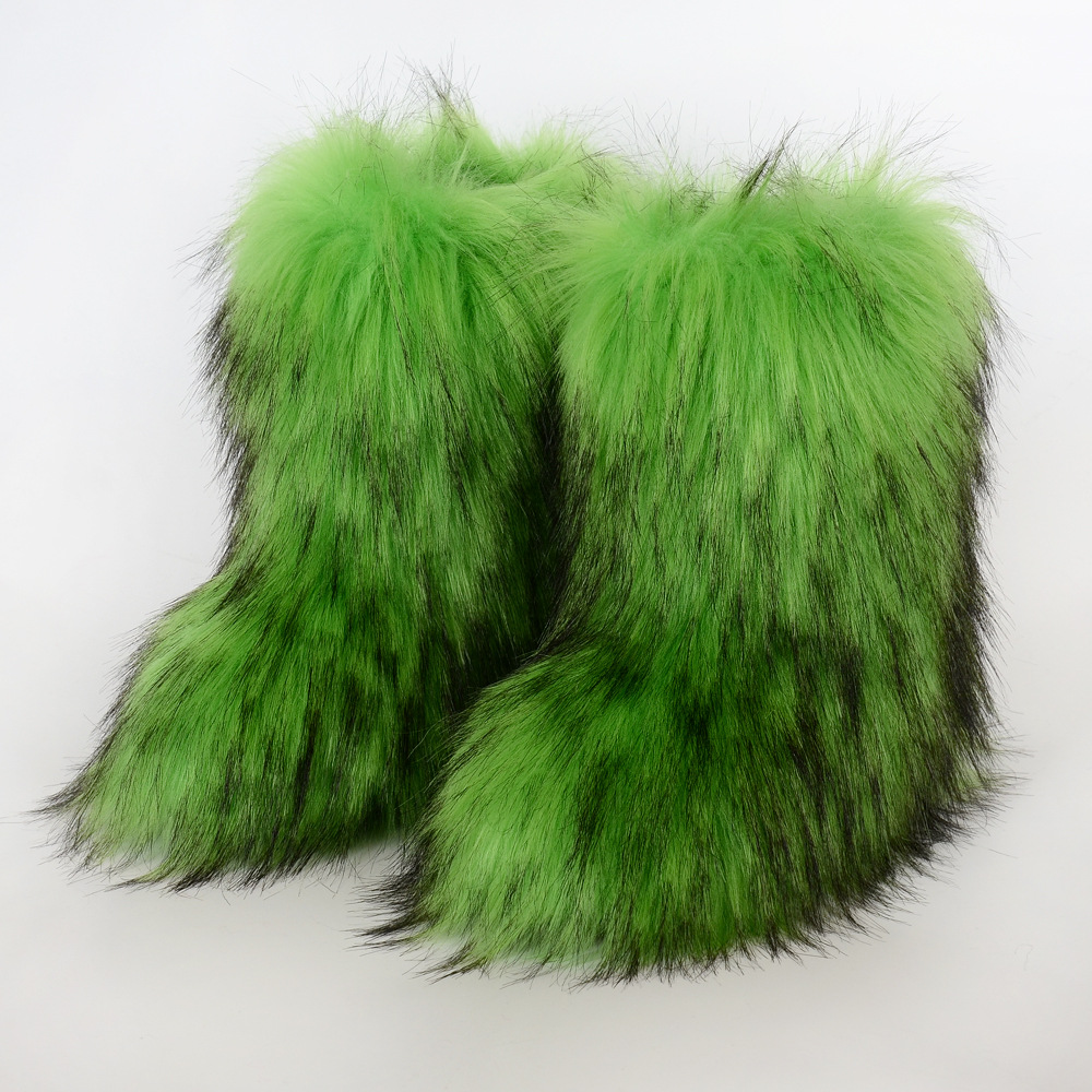 잔디 녹색 방지 너구리 모피