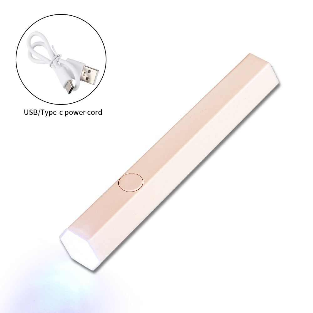 Lámpara de manicura, una luz de 6 cuentas LED, luz fuerte, pegamento de manicura de secado rápido, máquina de fototerapia de uñas en stock