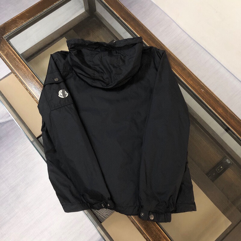 正确版mon蒙家男士抽绳连帽上衣服运动减龄休闲风衣外套专柜同款|undefined