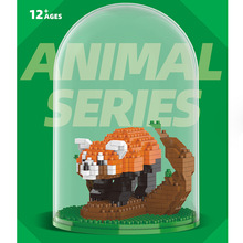 热卖新品儿童DIY益智拼装自装积木小熊猫玩具