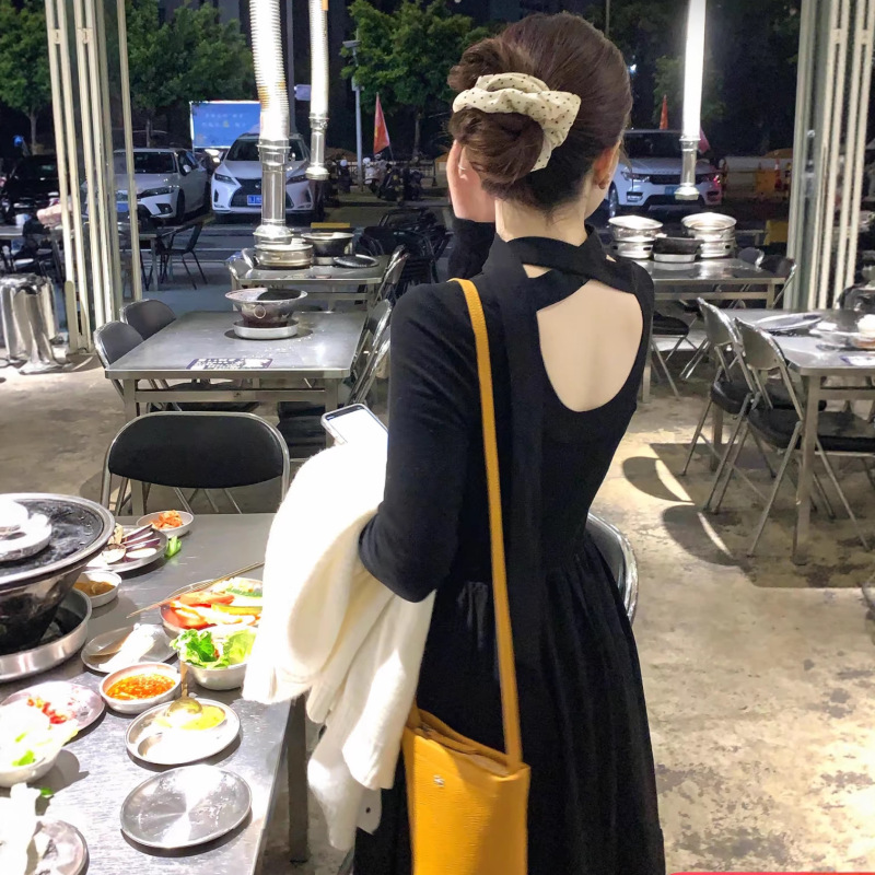 火火火小香风外套奶霜桃桃韩系大圆领温柔四色打底甜美收腰连衣裙|undefined