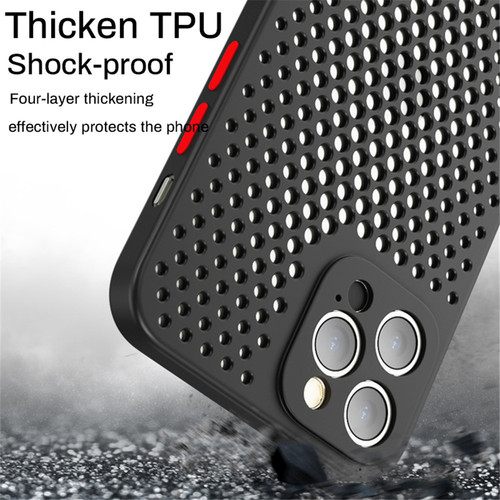 Apple 15 Case Cooling Honeycomb Breathable Hollow iPhone 14 Protective Cover for 13 Pro Max Soft 12 Case