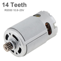 RS550 DC モーター 25000RPM 往復チェーンソー充電式ハンドソー電気ドリル 9.5 ミリメートル 14 歯モーター