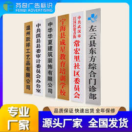 不锈钢铜牌定制公司招牌定做门牌广告牌制作厂牌挂牌铭牌牌子牌匾