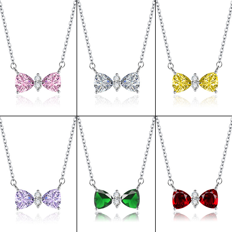 Necklace with bow