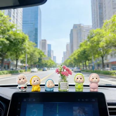 Car ornaments Healing Star Doll Decoration - healing-pajamas-star-set-of-5-lucky-pink-vase