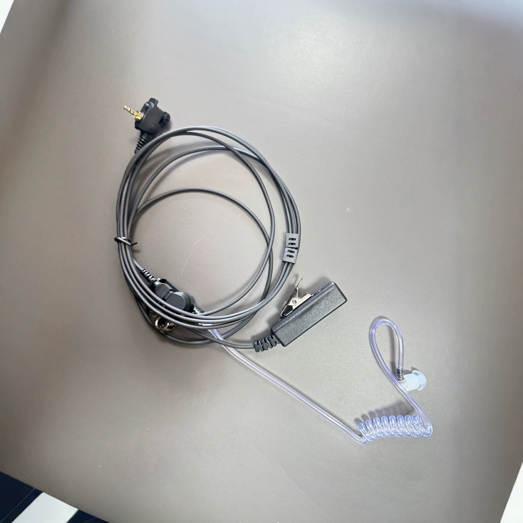 (2개) MTH800 워키 토키 에어 아일랜드 튜브 이어 후크 헤드셋 모토로라 MTP850 핸드 헬드 워키 토키 2.5M 호환