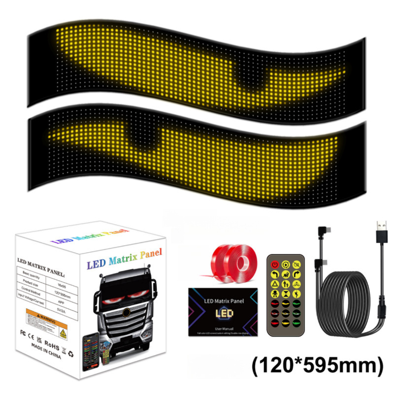 工場直送 LED フレキシブル ソフト スクリーン 車広告ディスプレイ ローリング ワード カー ステッカー スクリーン 即日発送|undefined