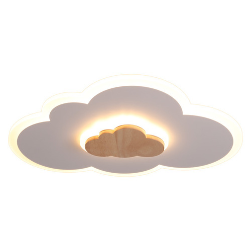 Children's room lamp LED creative cloud lamp bedroom lamp Nordic boys and girls room aircraft lamp smart eye protection ceiling lamp