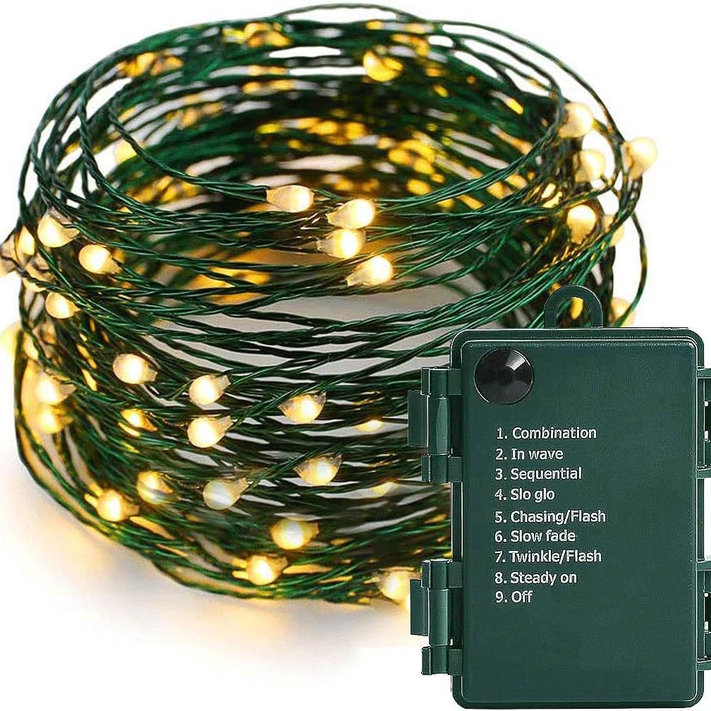 Гирлянда MLS теплый белый USB 2м
