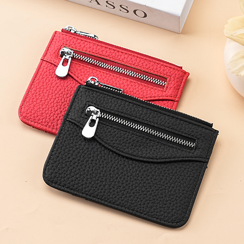 Bolsa de tarjetas de una pieza para hombres bolsas de tarjetas de cambio ultra delgadas bolsas de tarjetas