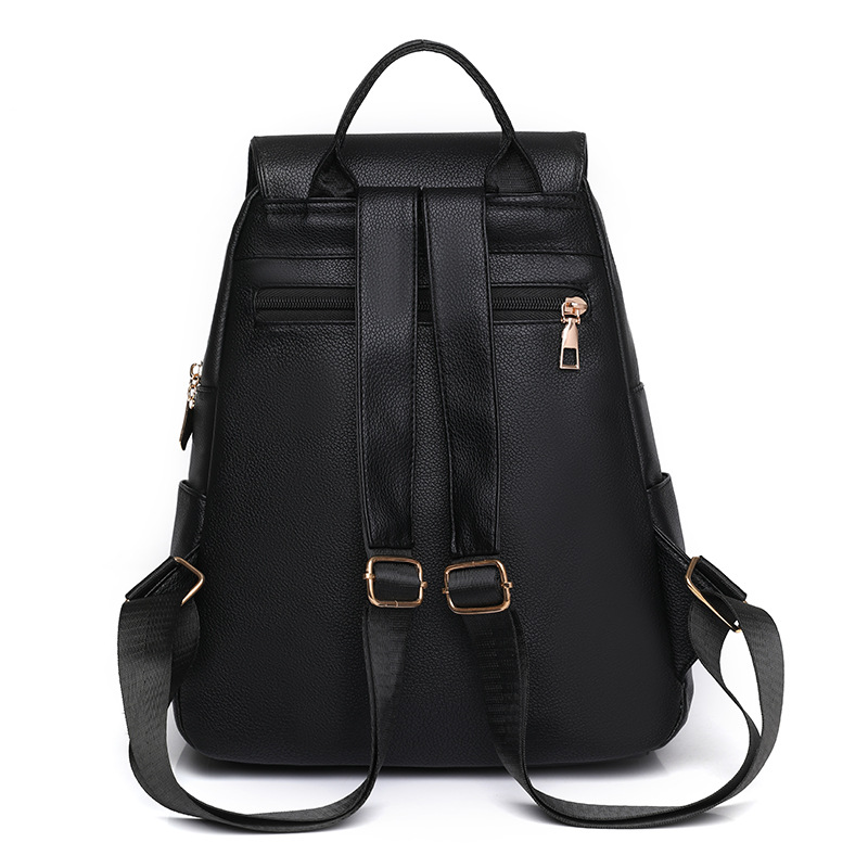 Comercio exterior al por mayor 2022 nuevo estilo coreano retro damas de cuero suave mochila de momia de gran capacidad salvaje de moda