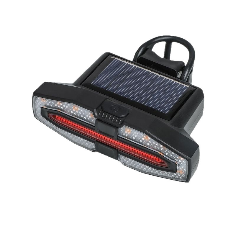 Bicicleta transfronteriza señal de giro de control remoto inalámbrico con altavoz, carga USB, conducción nocturna, luz trasera de dirección izquierda y derecha