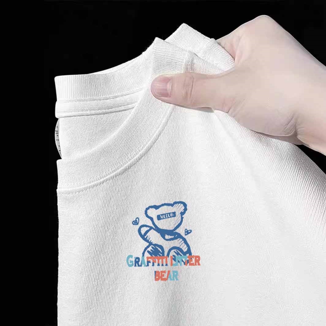 블루 베어 작은 마크 [화이트]