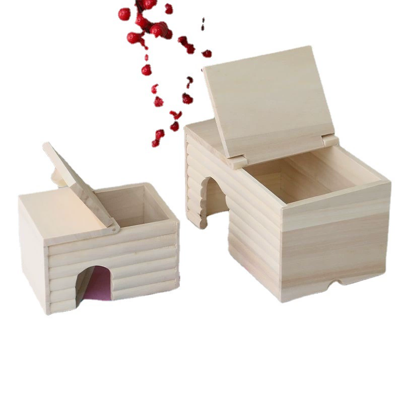 Хомячок прячет дом solid wood белка спальное помещение голландская свинина гнездо золото шелк медведь маленький домик морская свинка ёжик ёжик питомец гнездо