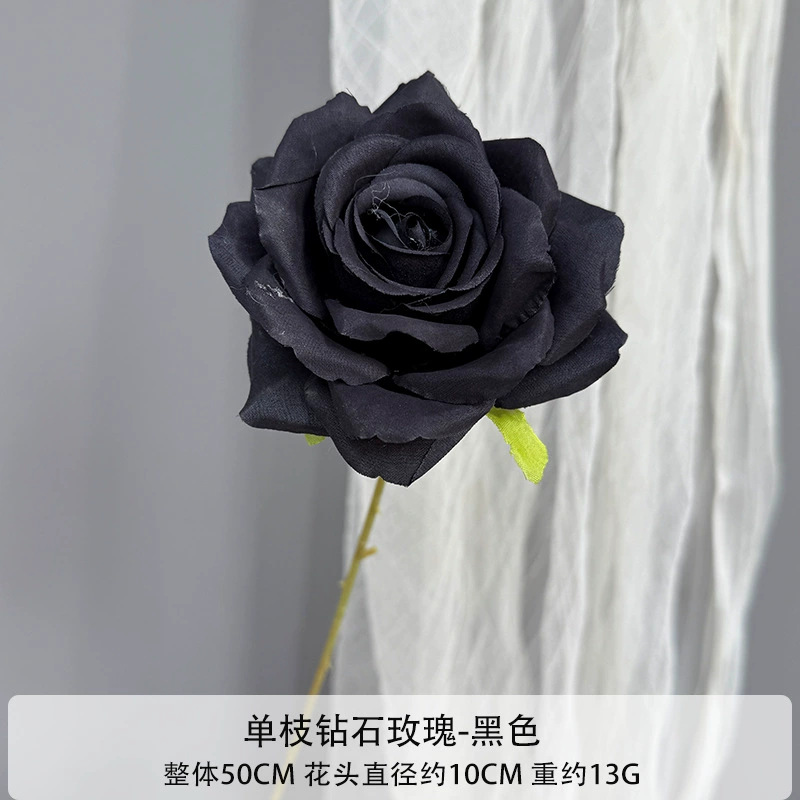 Diamante Único Rosa-Preto