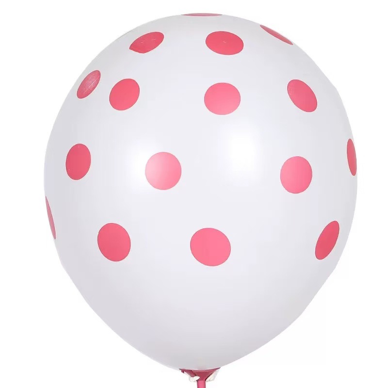 12 pulgadas engrosado globo de lunares Tanabata animal estrellado globo de sandía al por mayor decoración de fiesta de cumpleaños