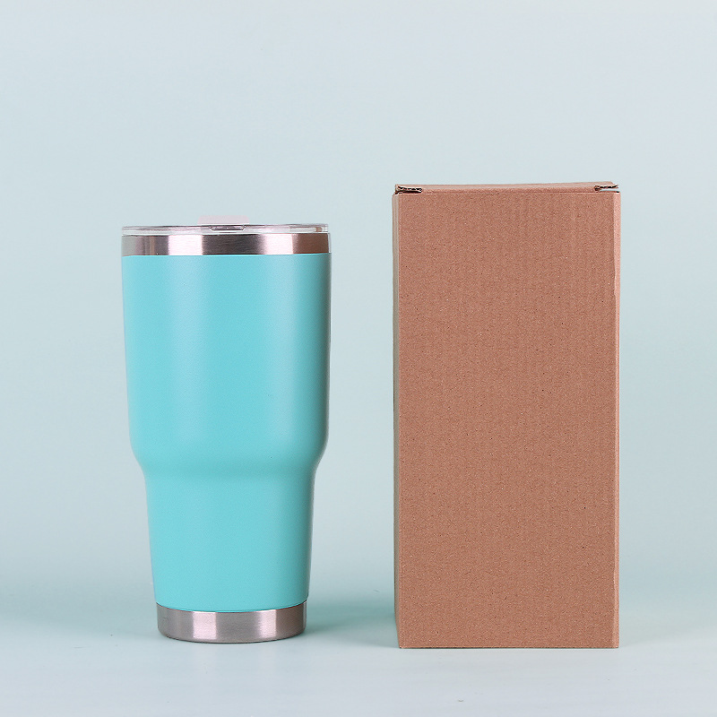 30oz taza de coche taza de helado taza de cerveza 304 color de acero inoxidable termo taza regalo en stock taza de spray de plástico al por mayor