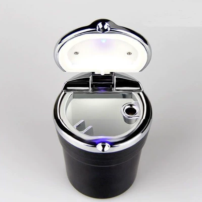 Car ashtray led light luminous multifunctional - ashtray-without-diamonds