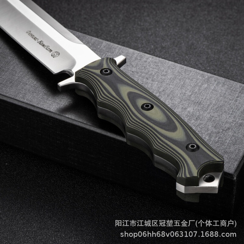 厂家现货加长版俄罗斯凤凰-Y8户外随身便携直刀不锈钢野外高硬度|undefined