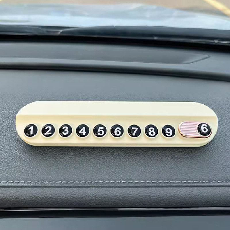 Señal de estacionamiento temporal para automóviles, matrícula de teléfono móvil para mujeres, matrícula de teléfono móvil para automóviles, suministros decorativos ocultos
